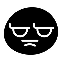 funny emoji glyph 