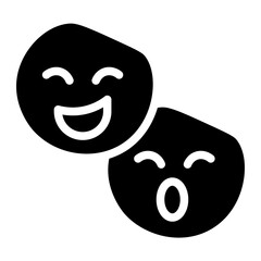 funny emoji glyph 
