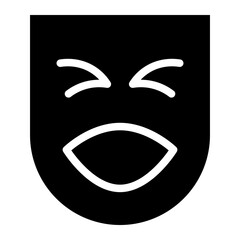 funny emoji glyph 