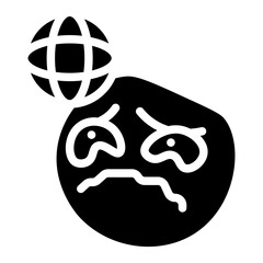funny emoji glyph 