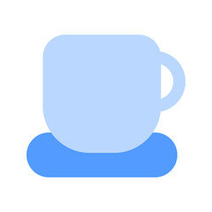coffee mug duotone icon