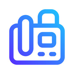fax machine gradient icon