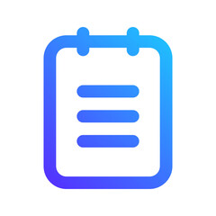 notepad gradient icon