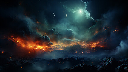 荒廃した世界、ruined world(generative ai)