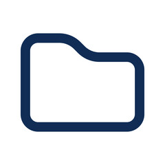folder outline color icon