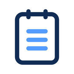 notepad outline color icon