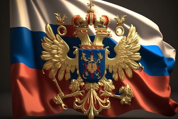 flag of russia, Generative AI