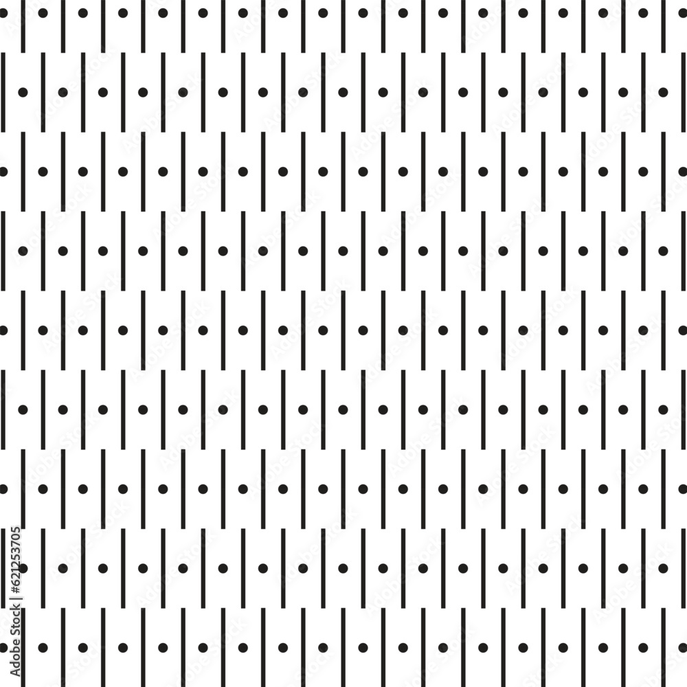 Poster abstract seamless geometric vertical line dot pattern.