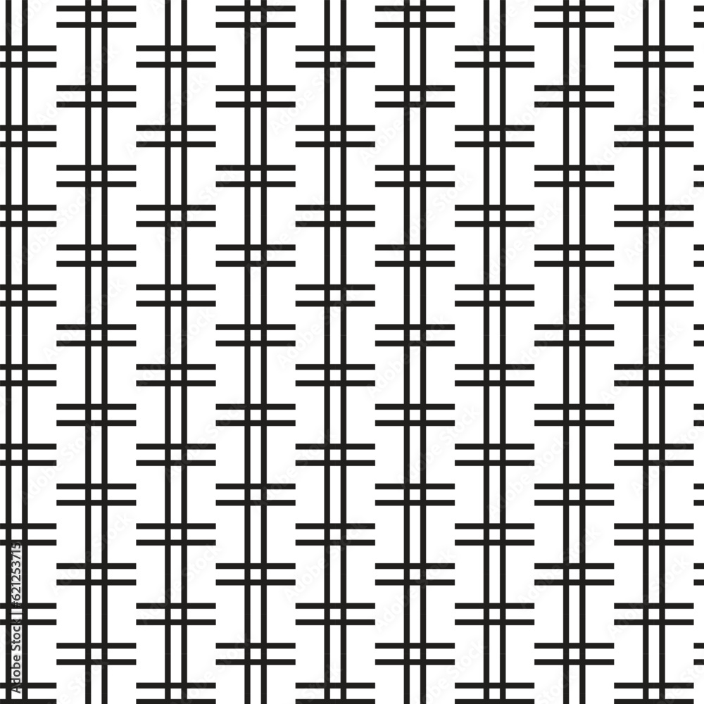 Aufkleber abstract seamless geometric vertical double line pattern art.