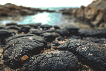 Fototapeta na wymiar stones and beach