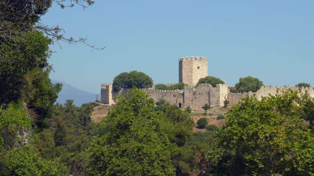 Burg in Platamonas, Griechenland