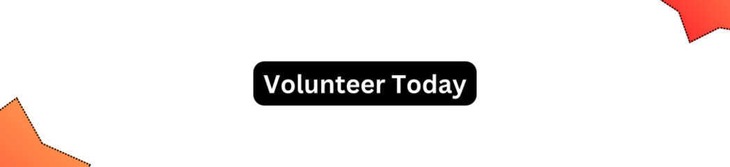 Volunteer Today Button for websites, businesses and individuals