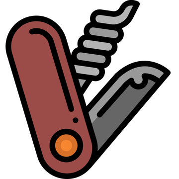 recommend clip art: pocket knife filled outline icon
