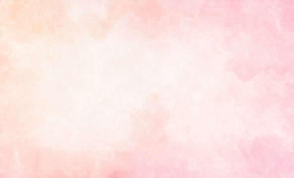 Pink watercolor pastel painted background, Abstract pink texture for design