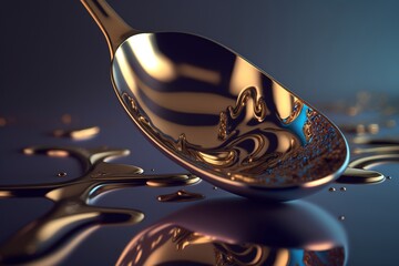 brass spoon, Generative AI