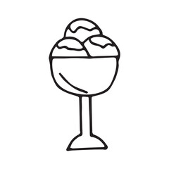 cake. sweets. a party. holiday. Birthday. fun. joy. happiness. gifts. balloons. decoration. surprise. goodies. bakery products. candles on the cake. EPS 10. on a white background. black color. doodle.