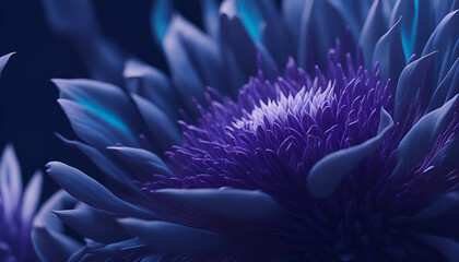 close up of a blue flower AI generated, AI
