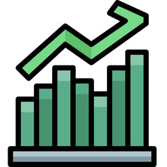 profit filled outline icon