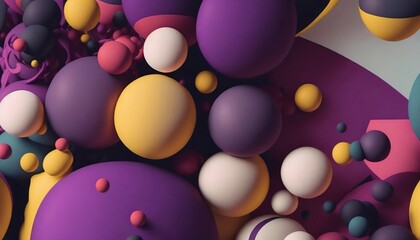 colorful ball sphere background AI generated, AI