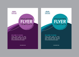 corporate education flyer design template	
