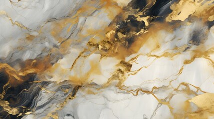Elegant Marble Texture in light golden Colors. Luxury panoramic Background.
