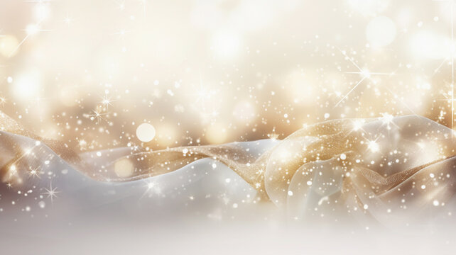 Background for Christmas and New Year background, Gold and silver color.