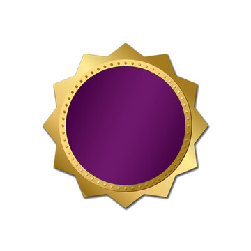 luxury golden purple award element design