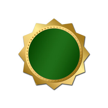 luxury golden green award element design