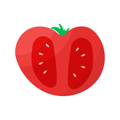 tomato red piece vegetable food icon element