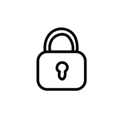 Keys and Locks outline vector icons