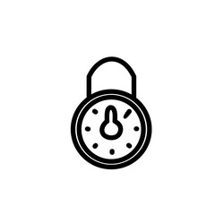 Keys and Locks outline vector icons