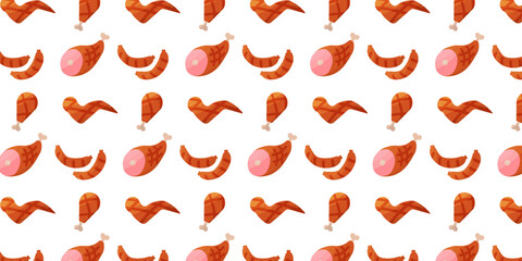 meat bbq grill fry kitchen pattern background