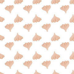 garlic white vegetable clove food pattern textile