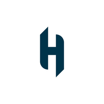 Clean modern creative H logo design with white background. Simple H Monogram logo design