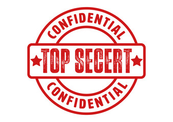 round sticker sign notice red PNG TOP SECRET confidential