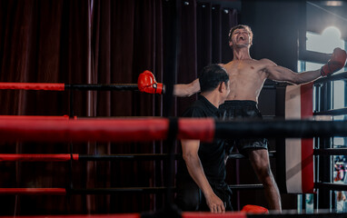 In an intense boxing match, a dedicated professional boxer showed commitment, determination. Emerging as champion, delivering knockout. His perseverance paid off, leaving him delighted and fulfilled.
