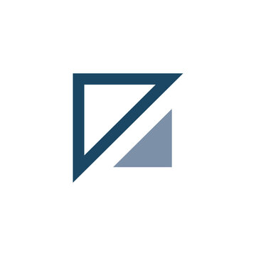 Abstract triangle logo design concept
