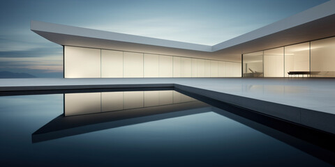 Obraz premium Contemporary architecture and design concept.generative AI