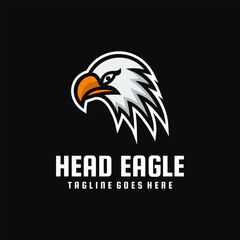 eagle head logo design mascot