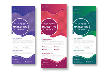 Business Roll-Up banner design. Vector design with abstract background. Fully editable EPS , JPEG file. Vertical Roll up banner template.