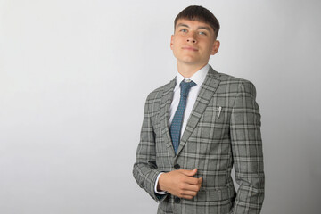 Young entrepreneur wearing a suit and tie