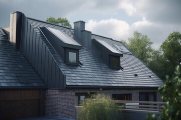 modern roof, Generative AI