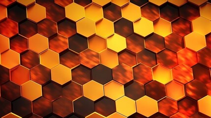 Abstract background with hexagons.Created with Generative Ai technology.