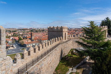 Medieval Walls of Avila and San Martin Church - Avila, Spain