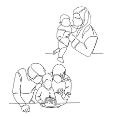 Family vector illustration