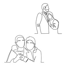 Family vector illustration