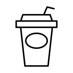 Ice coffee icon