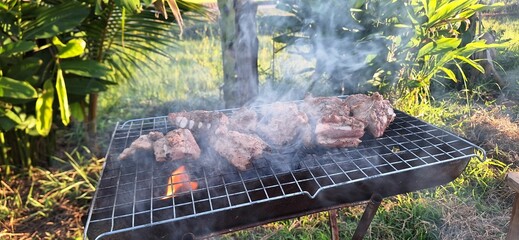 Smoke and Thai style grilled pork