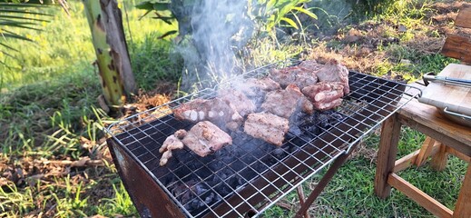 Smoke and Thai style grilled pork