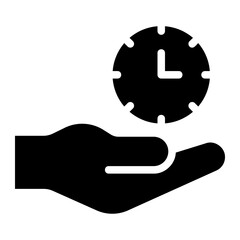 save time glyph icon